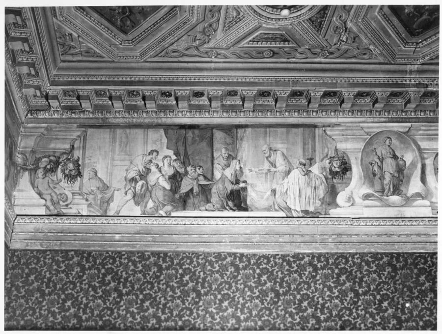 Santa Sabina riceve la comunione - Vicenza, Palazzo Tristino, Baston